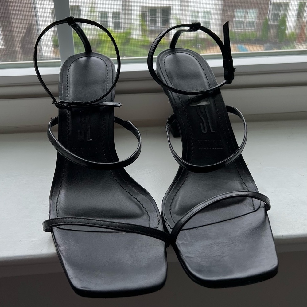 Strappy heeled sandals